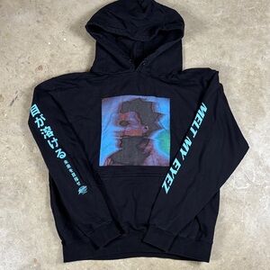 Denzel Curry 2022 Melt My Eyez Tour Black Graphic Hoodie Size XXL